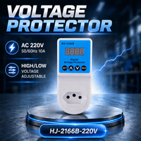 Protecteur de tension HJ-2166B norme brésilienne AC 220V 60Hz, protection contre les surtensions et les sous-tensions, 2200W, pour la maison