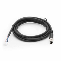 Câble d'aviation blindé M12 personnalisé en usine, étanche IP67, connecteur M12 mâle-femelle, câble de capteur