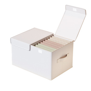 Clothing Organizer <b>Storage</b> <b>Box</b> Rectangle Foldable Washable With Handles Large Capacity Household Use - Product Image 4