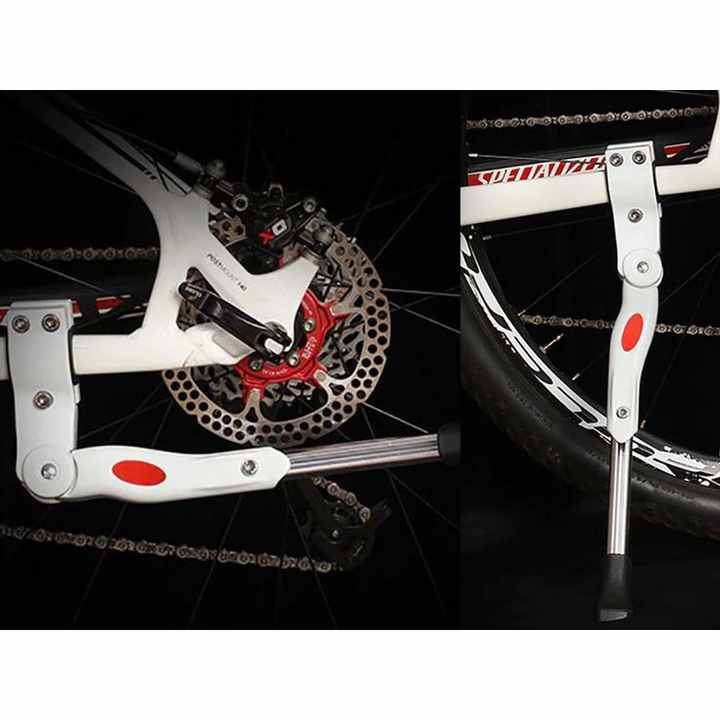 Adjustable Bike Stand White Color Universal Bicycle Stand 22 to 28 Inch for Mountain Bikes Road Bikes -