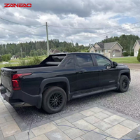 Capot rigide en alliage d'aluminium pour pick-up avec portes latérales solides et porte arrière vitrée pour GMC Canyon
