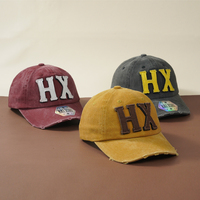 Gorra de Béisbol Estilo Dad Hat, Desgastada, Vintage, Rota, de Algodón Lavado, con Logotipo Personalizado, MOQ Bajo, Muestra Gratis, Promocional