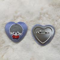 Badge de jeu OEM, broche en éponge anime, ronde, en peluche japonaise, polyester, réutilisable, pour usage extérieur, bouton, vente en gros, populaire, très demandé