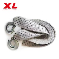 Sangle de fixation robuste en polyester certifiée CE 50 mm 5T pour remorquage de voiture et démarrage d'urgence