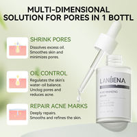 Nouvel arrivage Lanbena : Kit de soin du visage anti-points noirs avec sérum réducteur de pores à l'acide salicylique et bandes purifiantes pour le nez
