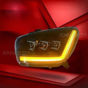 A Set LED Front Bumper Fog <b>Light</b> <b>Daytime</b> <b>Running</b> <b>Light</b> Assembly Body Kit For Toyota RAV4 2001-2002 Car Accessories - Product Image 3