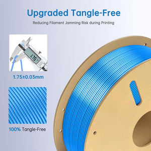 Premium New Top 330m Longitud 1kg Netweight SILK SKY BLUE Moldura Varillas de plástico Impresión 3D 1kg 1,75mm Color azul cielo - Product Image 2