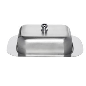 Fabricant de boîte de rangement pour la <span class=keywords><strong>conservation</strong></span> des gâteaux au fromage en acier inoxydable Beurrier avec couvercle - Product Image 1