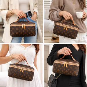 Bolsas de Cosméticos de Moda para Mujer, Nuevo Neceser con Letras para Uso Diario, Bolsa de Maquillaje con Logotipo Personalizado y Cierre de Cremallera, Hecha de PU - Product Image 6