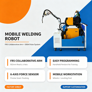 Robot collaboratif mobile à 6 axes pour soudage, cobot à programmation facile, bras robotisé, équipement de soudage robotisé intégré - Product Image 1