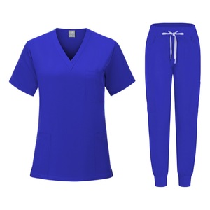 2024 personnalisé Oem à manches courtes infirmière robe uniforme chirurgical gommages à la mode femme femmes Spandex médical gommages uniformes - Product Image 6