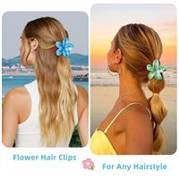 Barrettes à cheveux en cristal avec logo personnalisé, fleurs hawaïennes pour femmes - Mariage, fête de plage, vacances, barrette à cheveux en fleur de plumeria