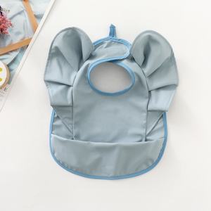 Babero Bandana para Niños con Cierre de Botones, Diseño de Uso Invertido, Material PU, para la Hora de Comer, Suministro OEM - Product Image 2