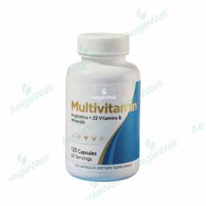 Aeglewell multitamin, ויטמינים b, c, d, אבץ, ארוז עם מעל 22 ויטמינים, מינרלים ותמציות קפסולות שאינם gmo, ללא גלוטן - Product Image 1