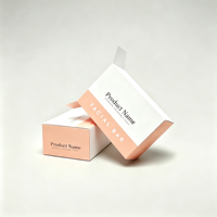 Boîte en carton personnalisée pour savon, en matériaux recyclés, avec fenêtre transparente et pelliculage mat, pour cadeaux, vente en gros, marque