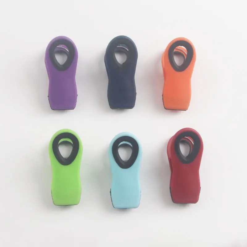 Clips magnétiques pour maison, 20 pièces, Logo personnalisé, plastique écologique, clips en papier multifonctionnels avec set de 6 clips magnétiques