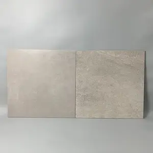 600x600 Villa Rustic Anti Slip Outdoor Matt Finish Porcelain Glazed Rustic FlooringTile Cement Design Gray Wall Tile
