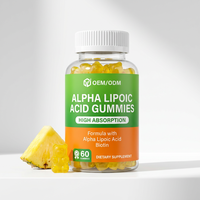 Gummies d'acide alpha-lipoïque à marque privée OEM/ODM avec biotine pour le soutien métabolique, le métabolisme sain du glucose et les soins antioxydants