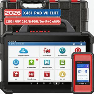 เครื่องมือวินิจฉัยยานยนต์ LAUNCH X431 PAD VII <span class=keywords><strong>Elite</strong></span> PAD 7 รุ่นปี 2026 พร้อม Smartlink C VCI รองรับการเขียนโค้ดและการโปรแกรมออนไลน์ - Product Image 1