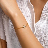 Glowluxe Hochwertige AAAAA Shining Zircon Fine Jewelry 925 Sterling Silber Blumen armbänder