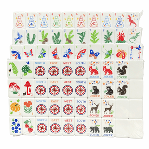 Modern Luxury Customized Patterns Acrylic American Mahjong Tiles High-end Crystal Mahjong <strong>Table</strong> 4-Player <strong>Chess</strong> Card Games - Product Image 2