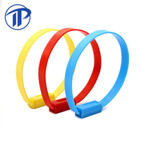 Scellé plastique PN-PS2301 pour coffre, scellé plastique imprimé avec logo code-barres, vente en gros