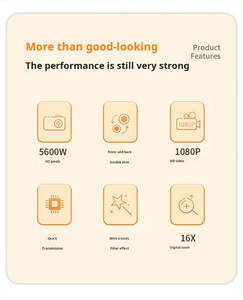 Mini caméra portable 4K pour enfants, avec cordon, dessin animé, ultra-longue autonomie, prend en charge les cartes TF, fonction de filtre pour animaux de compagnie - Product Image 2