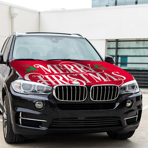 Venta al por mayor 120x150cm Merry ChristmasCar Hood Covers Bandera Asequible Resistente al desgaste y Durable Car Engine Hood Cover - Product Image 4