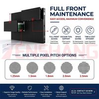 Panel de Video Wall LED para Interiores, Pantalla LED 4K de Paso Fino para Salas de Reuniones, Tiendas Minoristas, Venta al por Mayor