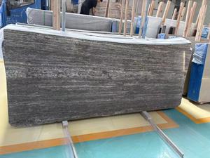 Dalles <span class=keywords><strong>de</strong></span> pierre <span class=keywords><strong>de</strong></span> <span class=keywords><strong>travertin</strong></span> gris argenté polies pour meuble-lavabo - Product Image 5