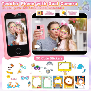 Multi-funzionale in plastica giocattolo per bambini Smart Phone Touch Screen giochi divertenti per bambini <span class=keywords><strong>foto</strong></span> della fotocamera e Video funzione MP3 aggiuntiva - Product Image 5