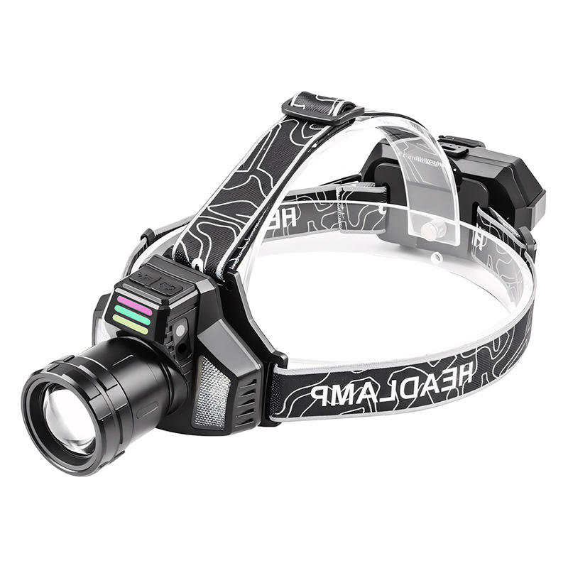 T166 White Laser Headlamp + USB Cable (Batteries Not Included)