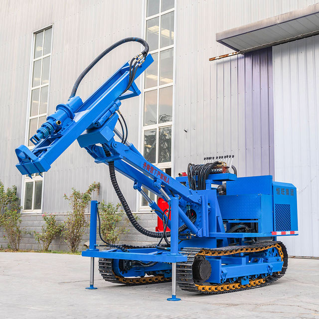 2025 Hengwang Diesel Rotary Crawler Drilling Rig for Micropiles & Ground Anchors Foundation Construction