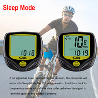 Sunding sepeda komputer nirkabel sepeda, Odometer sepeda latihan komputer tahan hujan