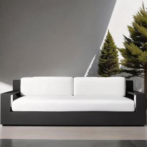 โซฟากลางแจ้งสไตล์เรียบง่ายโซฟาโรงแรมลานอลูมิเนียมโซฟากลางแจ้ง - Product Image 1
