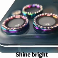 Protecteur d'objectif de caméra anti-rayures dureté 9H pour iPhone 16 Promax 11 12 13 14 15 Film de protection d'objectif Diamond Eagle Eye