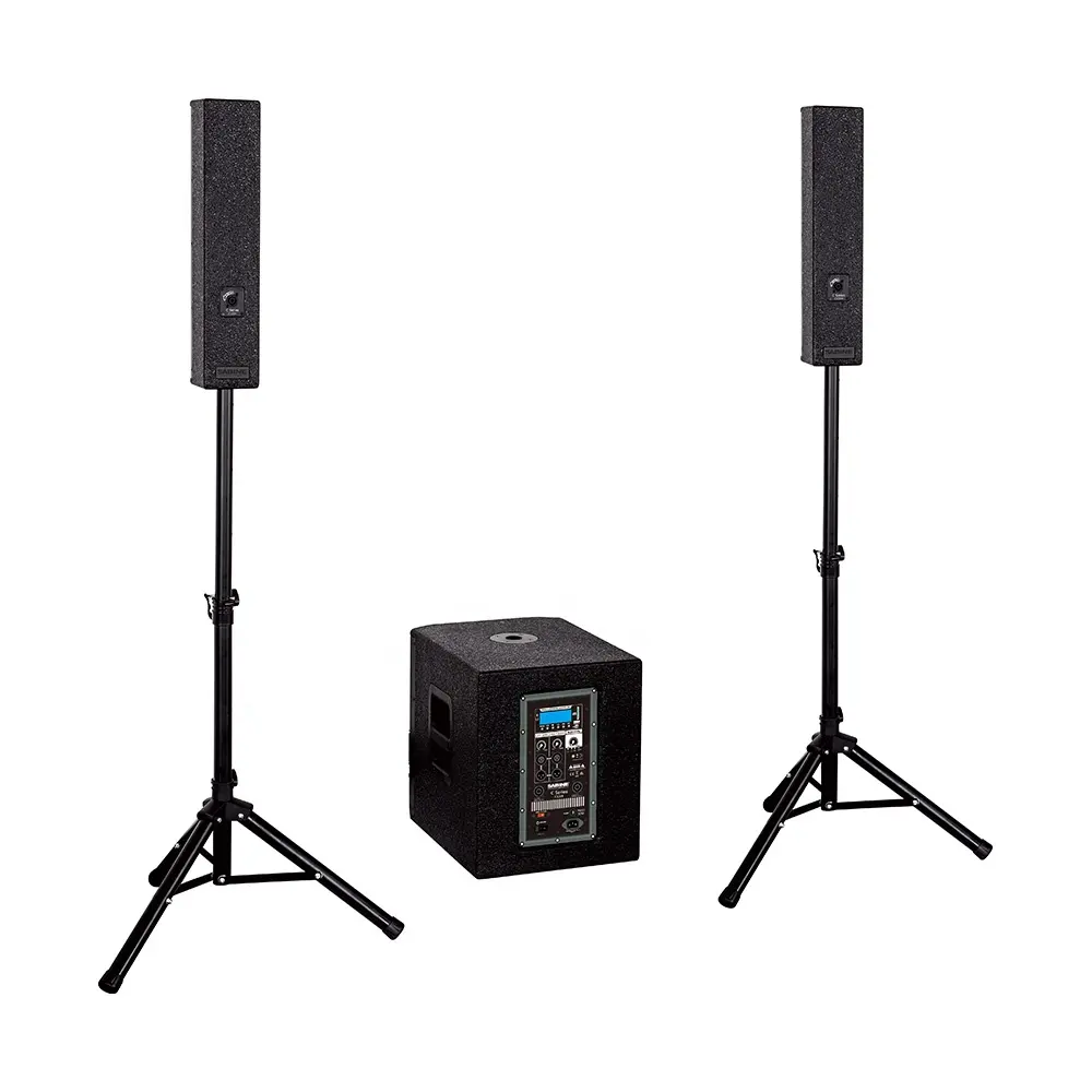 Sabine C100 Powered Sound System 4 Zoll aktive Lautsprechersäule und 12 Zoll Subwoofer Pa System Audio-Software