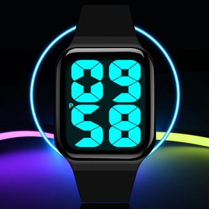 Nouvelle montre électronique sportive en résine, mode, grand écran numérique, phase de lune, chronomètre, étanche, unisexe pour enfants - Product Image 1