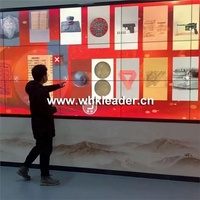 Mur vidéo interactif 3D à LED, utilisation de la projection d'informations numériques, affichage interactif, écran tactile infrarouge, superposition, exposition muséale