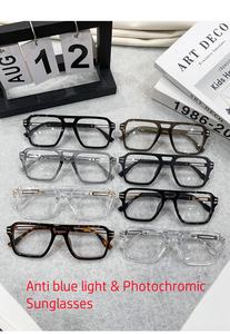 Gafas <span class=keywords><strong>de</strong></span> <span class=keywords><strong>Sol</strong></span> Fotocromáticas LIER PG042JK <span class=keywords><strong>de</strong></span> Diseño <span class=keywords><strong>de</strong></span> Moda Estilo Aviador Deportivo con Doble Puente Anti Luz Azul HD UV400 <span class=keywords><strong>para</strong></span> <span class=keywords><strong>Hombre</strong></span> - Product Image 4