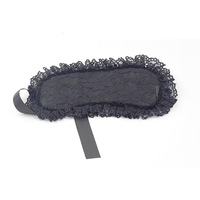 Masque et ensemble de restraints unisexe en dentelle de soie noire pour jeux de couple adultes, équipement BDSM, restraints Dominatrix, vente en gros