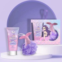 Nettoyant pour le corps personnalisé spécial et éponge de bain sirène pour les enfants de nouveau design promotionnel ury