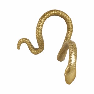 Statuetta di serpente in metallo, scultura in alluminio per decorazioni casa e ufficio, ornamento in stile boho. - Product Image 6