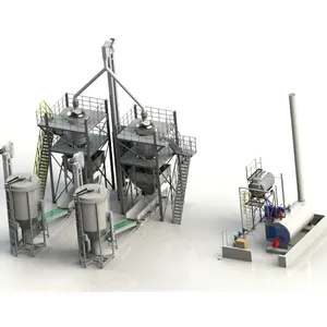 Máquina de processamento combinada de arroz e moinho de arroz com mini capacidade de 5 T/dia Parboiled Ric