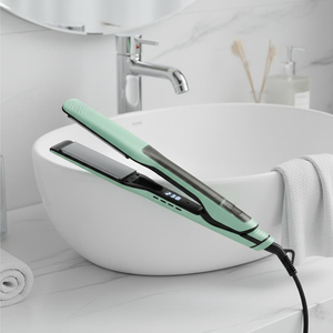 Lisseur à vapeur 65W avec plaques larges de 1,25 pouce, panneau numérique et réglage multi-températures – Outil de lissage professionnel pour salon - Product Image 1