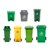 120 litres 240L extérieur en plastique PE-HD poubelle à roulettes poubelle conteneur poubelle