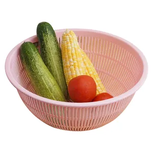 Plastic Food Drain Basket Fruit Vegetable Washing Bowl Household Kitchen Tools Multi-function Sink Strainer