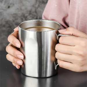 Lekfre ถ้วยน้ำสแตนเลสสไตล์เกาหลีถ้วยน้ำเหยือกกาแฟสแตนเลสแก้วกาแฟ - Product Image 4