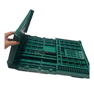 超市周转箱定制水果蔬菜塑料折叠篮50-<span class=keywords><strong>80</strong></span>升容量50公斤承重适用于杂货市场家庭使用 - Product Image 1