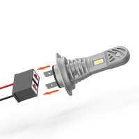 Mini phares LED H7 pour VW Passat Golf 7 Polo Audi A4 B8 B6 A3 8P Q7 Mazda 5 3 BK CX7 Lampe blanche H7 CSP Feux de voiture